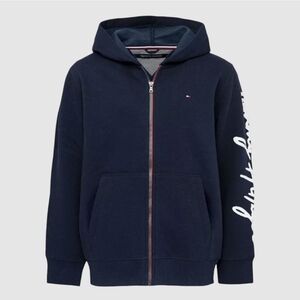 Tommy Hilfiger Boy's Navy Blue Full-Zip Hoodie